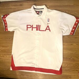 Phila Philadelphia 76ers NBA Jersey Sz 2X Big Spell Out VTG‎ K